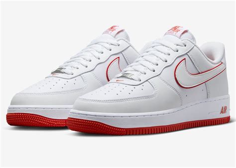 nike air force 1 low weiß rot|Nike Air Force 1 colors.